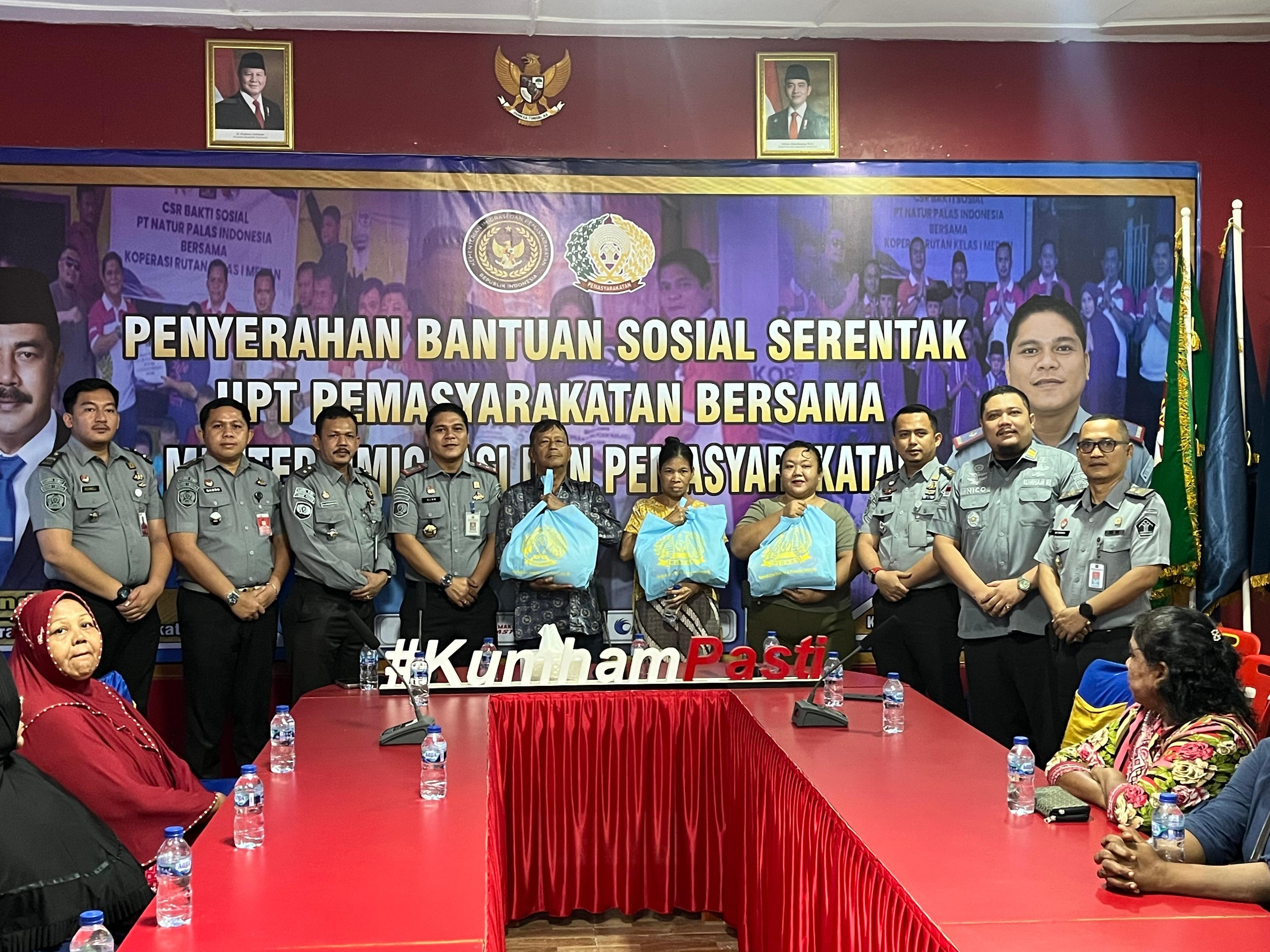 Rutan Medan Ikuti Kegiatan Panen Raya dan Penyerahan Bantuan Sosial Serentak UPT Pemasyarakatan